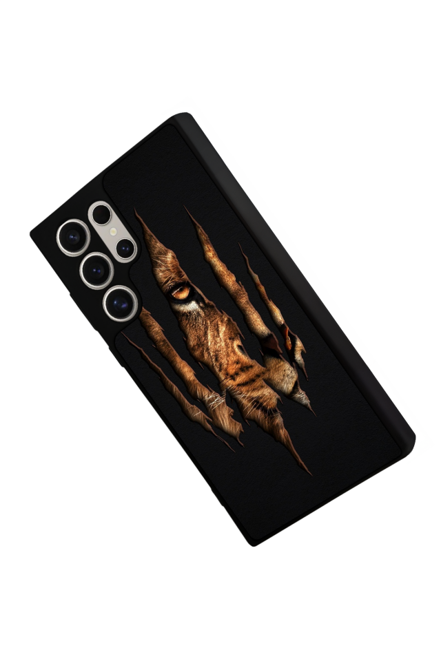 Samsung Galaxy S23 Ultra Uyumlu Aslan Tasarımlı Glossy Premium Kılıf