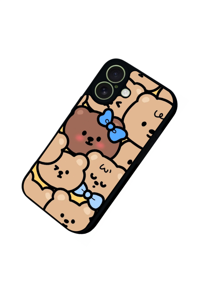 iPhone 17 Uyumlu Ayı Tasarımlı Glossy Premium Kılıf