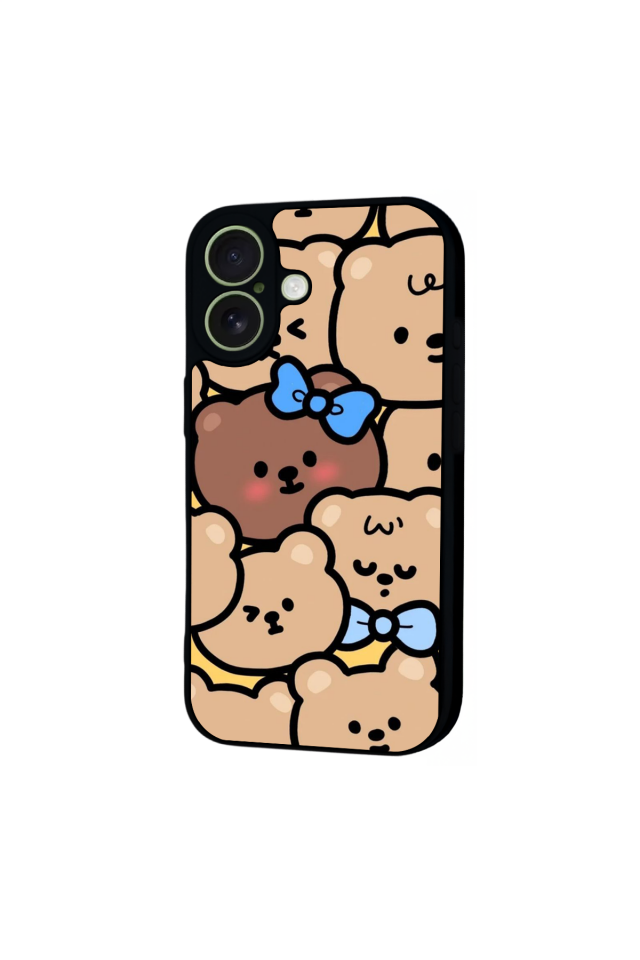 iPhone 17 Uyumlu Ayı Tasarımlı Glossy Premium Kılıf