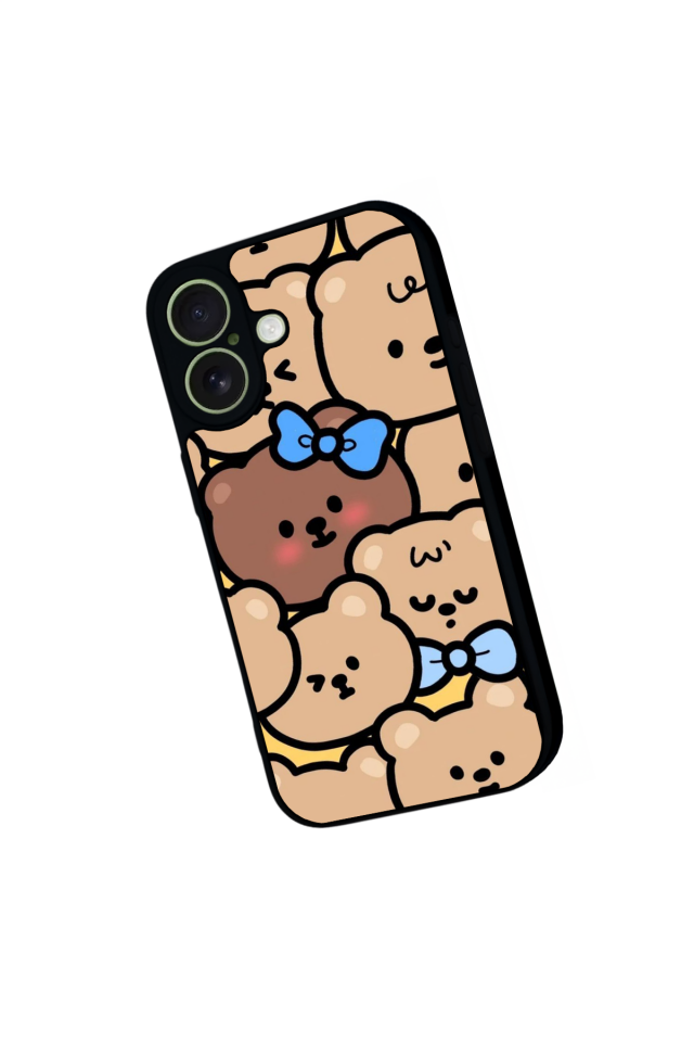 iPhone 17 Uyumlu Ayı Tasarımlı Glossy Premium Kılıf