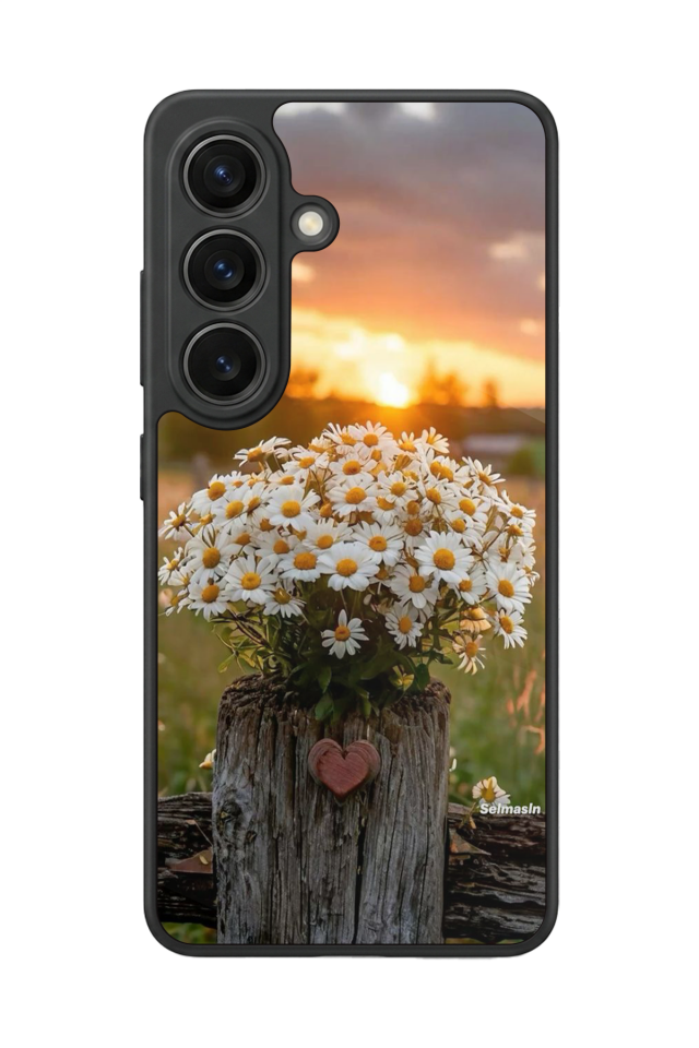 Samsung Galaxy S26 Uyumlu Cicek Tasarımlı Glossy Premium Kılıf