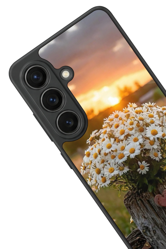 Samsung Galaxy S26 Uyumlu Cicek Tasarımlı Glossy Premium Kılıf