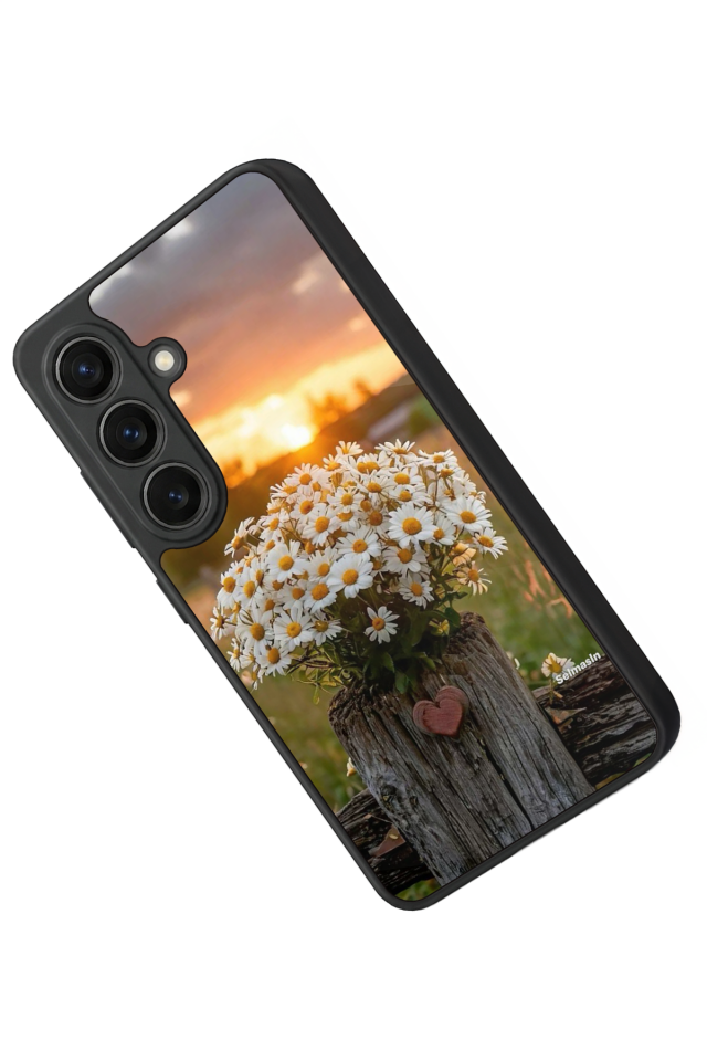 Samsung Galaxy S26 Uyumlu Cicek Tasarımlı Glossy Premium Kılıf