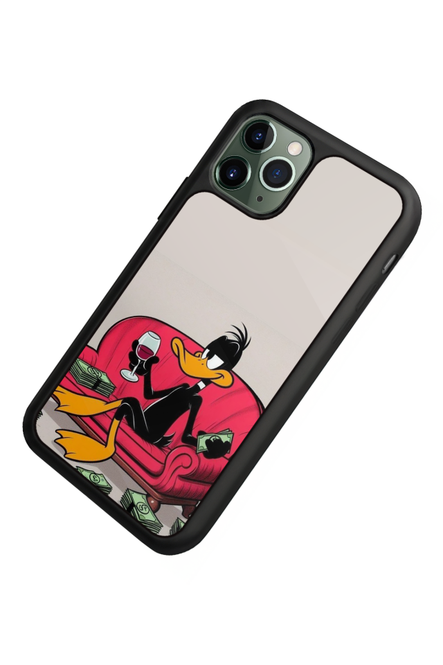 iPhone 11 Pro Max Uyumlu Daffy duck Tasarımlı Glossy Premium Kılıf
