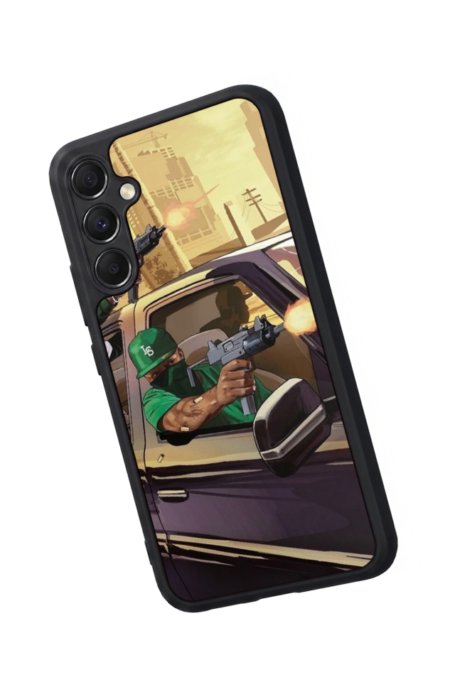 Samsung Galaxy A34 Uyumlu GTA Tasarımlı Glossy Premium Kılıf