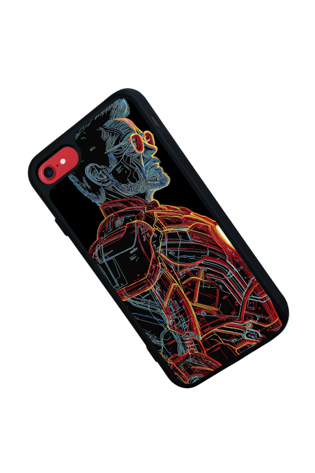 iPhone 7 Uyumlu Iron Man ( Demir Adam ) Tasarımlı Glossy Premium Kılıf
