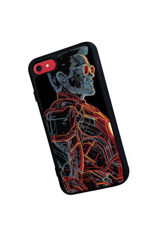 iPhone 7 Uyumlu Iron Man ( Demir Adam ) Tasarımlı Glossy Premium Kılıf