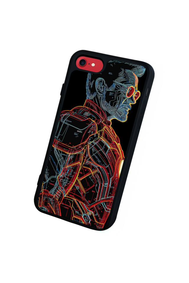 iPhone 7 Uyumlu Iron Man ( Demir Adam ) Tasarımlı Glossy Premium Kılıf