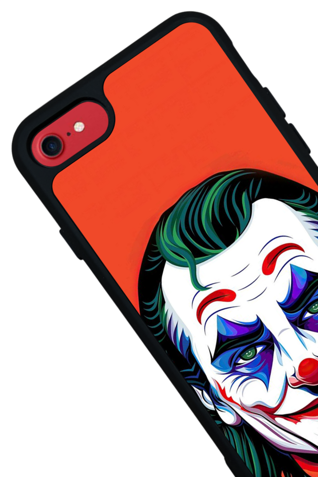 iPhone SE Uyumlu Joker Tasarımlı Glossy Premium Kılıf