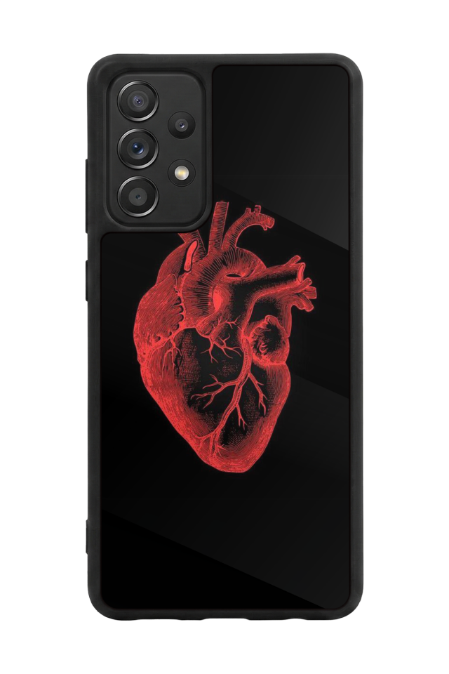 Samsung Galaxy A72 Uyumlu Kalp Love Tasarımlı Glossy Premium Kılıf