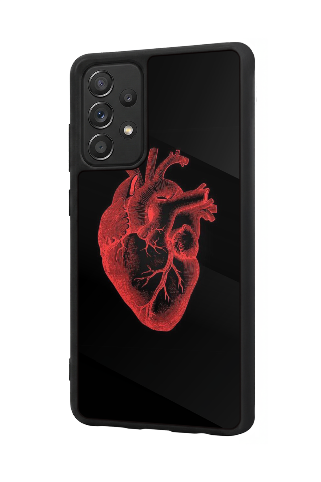 Samsung Galaxy A72 Uyumlu Kalp Love Tasarımlı Glossy Premium Kılıf