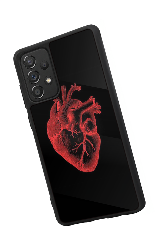 Samsung Galaxy A72 Uyumlu Kalp Love Tasarımlı Glossy Premium Kılıf