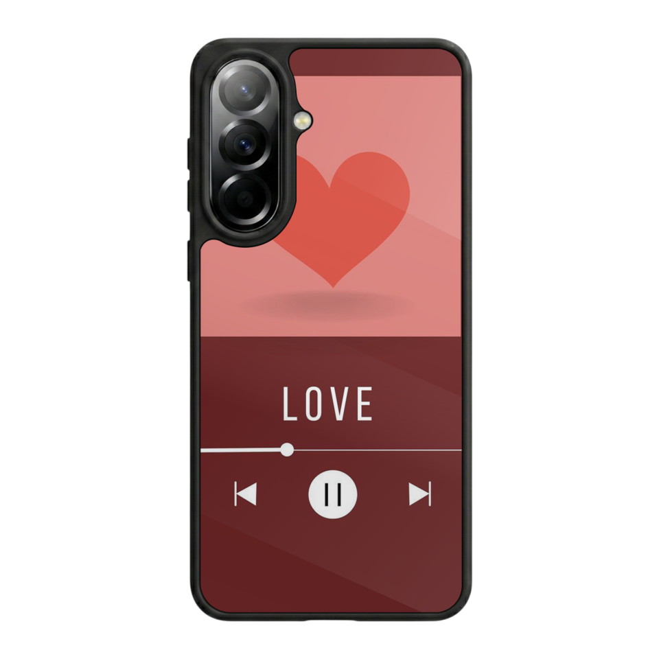 Samsung Galaxy A57 Uyumlu Kalp Love Tasarımlı Glossy Premium Kılıf