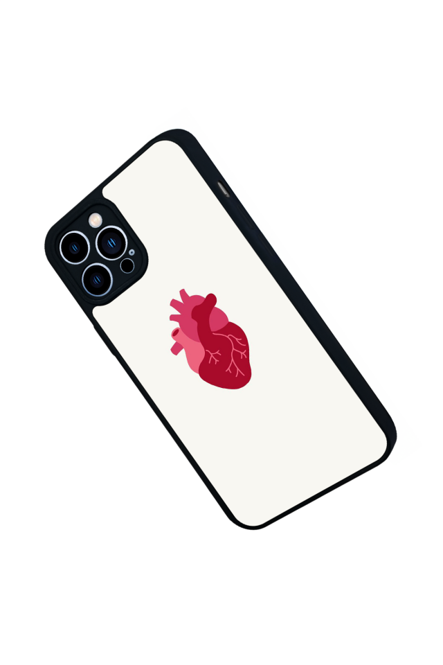 iPhone 12 Pro Max Uyumlu Kalp Love Tasarımlı Glossy Premium Kılıf