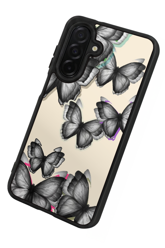 Samsung Galaxy A56 Uyumlu Kelebek Tasarımlı Glossy Premium Kılıf