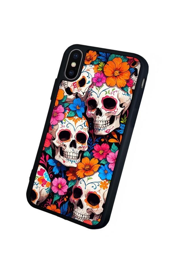 iPhone XS Max Uyumlu KuruKafa Tasarımlı Glossy Premium Kılıf