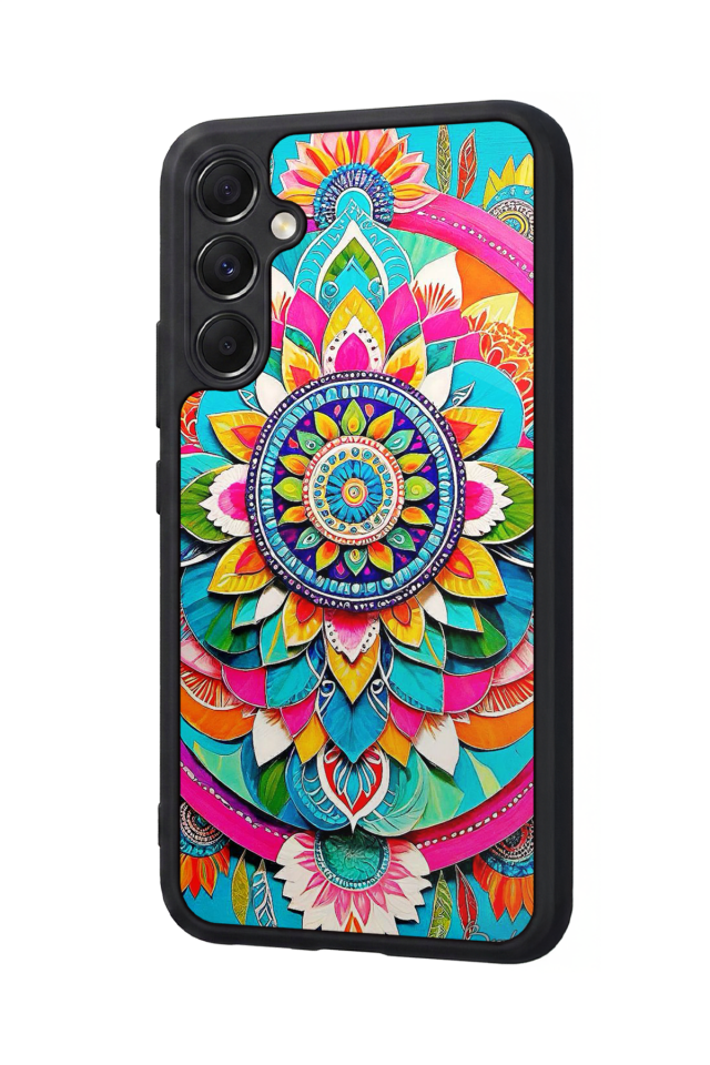 Samsung Galaxy A34 Uyumlu Mandala Tasarımlı Glossy Premium Kılıf