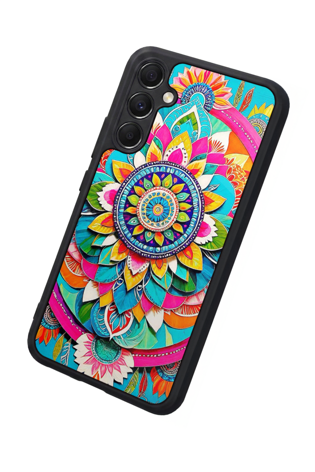 Samsung Galaxy A34 Uyumlu Mandala Tasarımlı Glossy Premium Kılıf