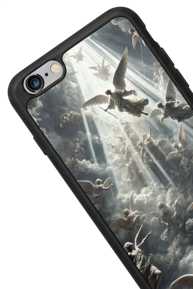 iPhone 6 Plus Uyumlu Melek Tasarımlı Glossy Premium Kılıf
