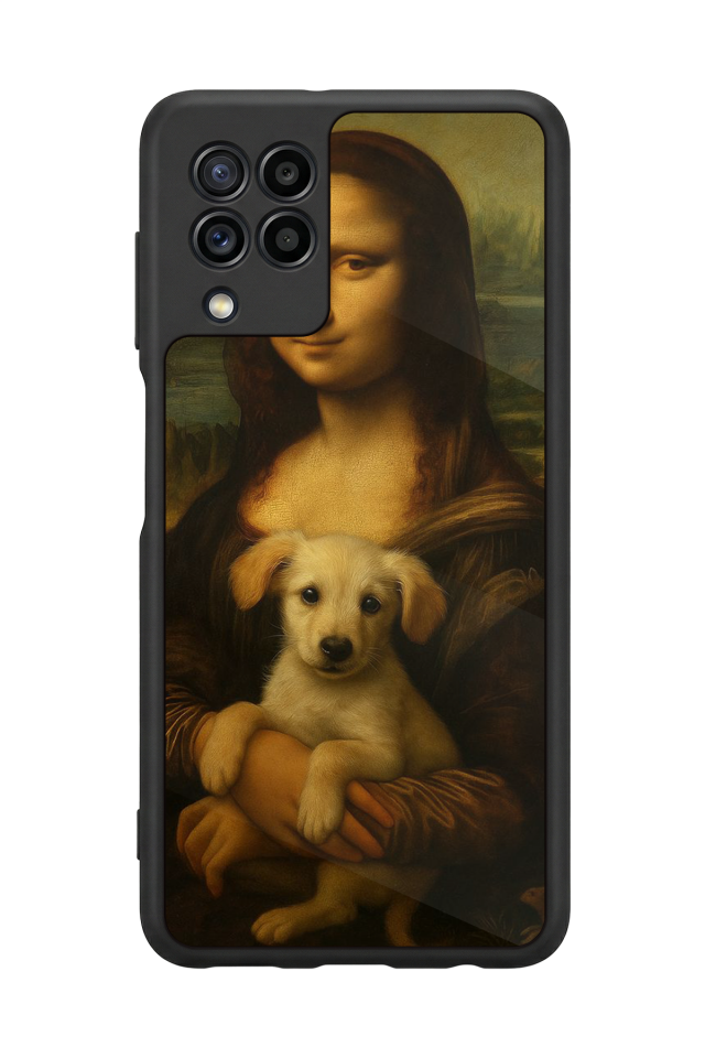 Samsung Galaxy M32 Uyumlu Monalisa Tasarımlı Glossy Premium Kılıf