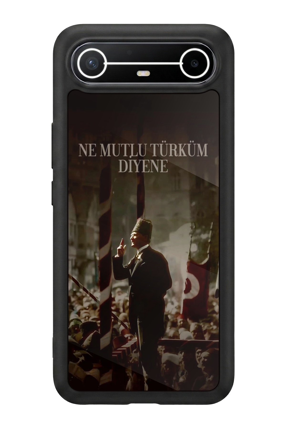 Tecno Spark Slim 5G Uyumlu Mustafa Kemal Ataturk Tasarımlı Glossy Premium Kılıf