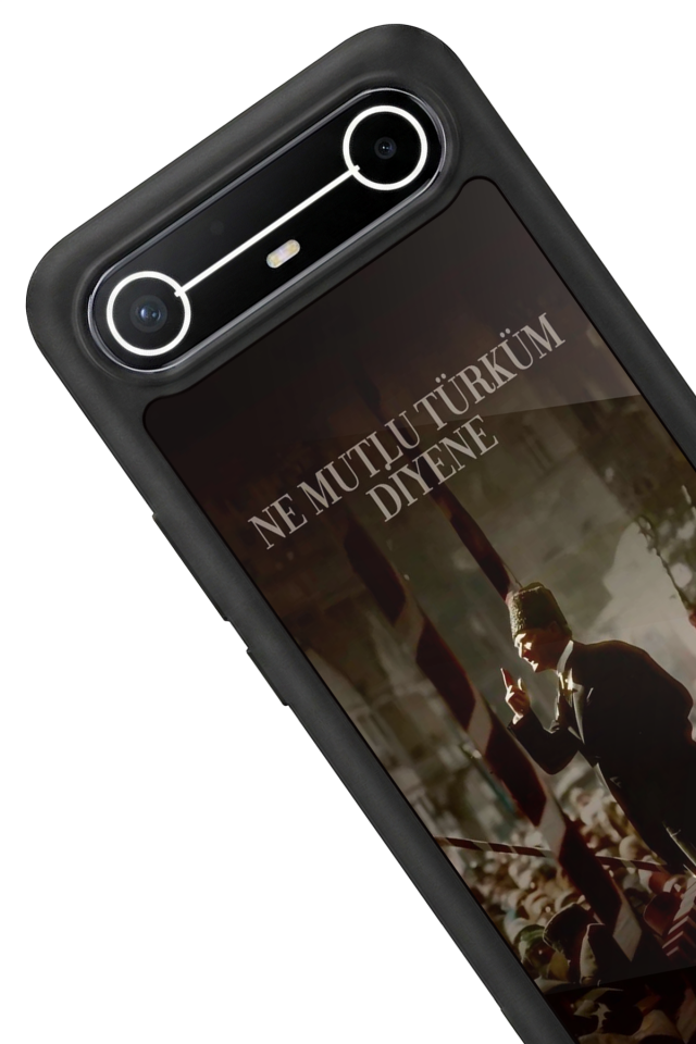 Tecno Spark Slim 5G Uyumlu Mustafa Kemal Ataturk Tasarımlı Glossy Premium Kılıf