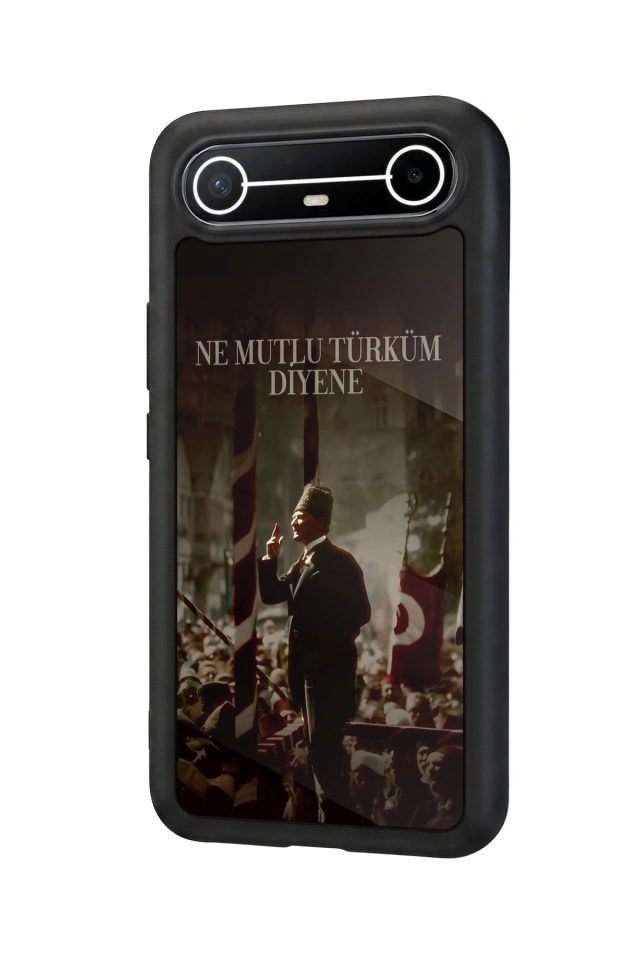 Tecno Spark Slim 5G Uyumlu Mustafa Kemal Ataturk Tasarımlı Glossy Premium Kılıf