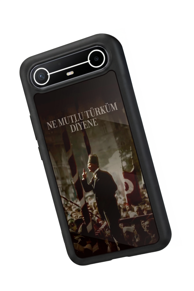Tecno Spark Slim 5G Uyumlu Mustafa Kemal Ataturk Tasarımlı Glossy Premium Kılıf
