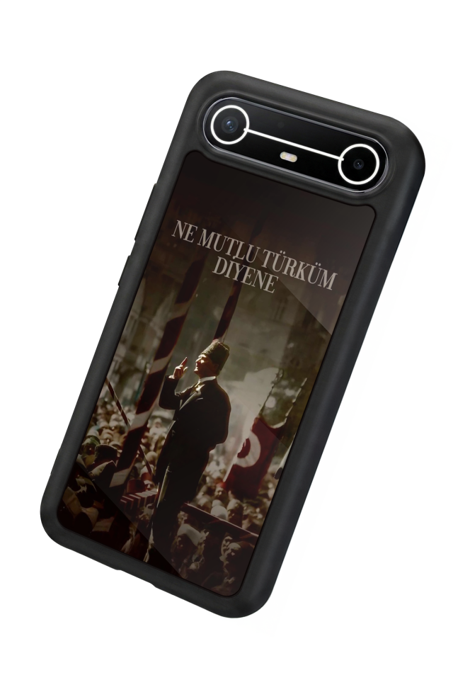 Tecno Spark Slim 5G Uyumlu Mustafa Kemal Ataturk Tasarımlı Glossy Premium Kılıf
