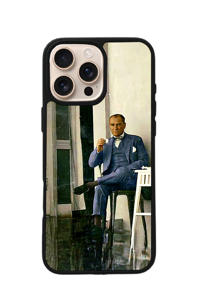 iPhone 16 Pro Uyumlu Mustafa Kemal Ataturk Tasarımlı Glossy Premium Kılıf