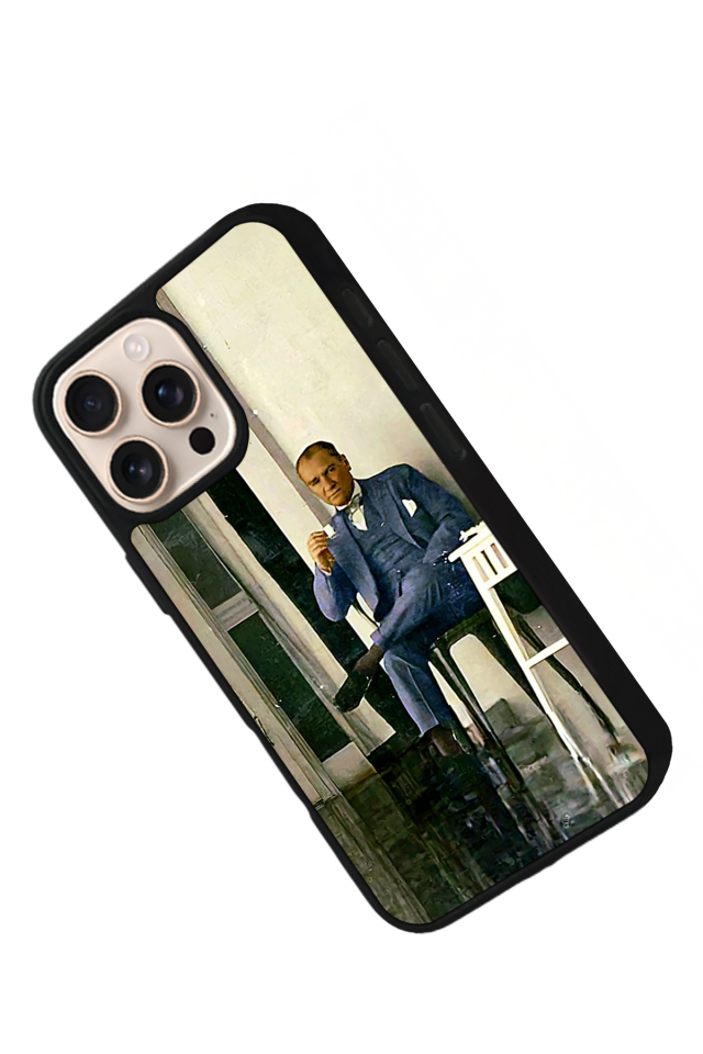 iPhone 16 Pro Uyumlu Mustafa Kemal Ataturk Tasarımlı Glossy Premium Kılıf