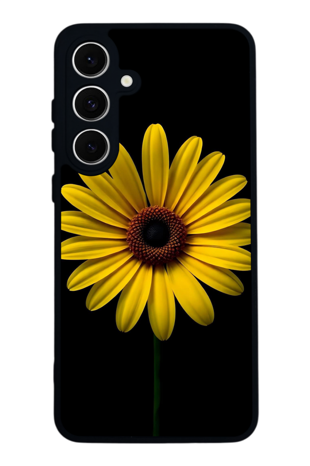 Samsung Galaxy A16 Uyumlu Papatya Tasarımlı Glossy Premium Kılıf