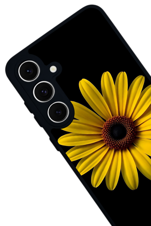 Samsung Galaxy A16 Uyumlu Papatya Tasarımlı Glossy Premium Kılıf