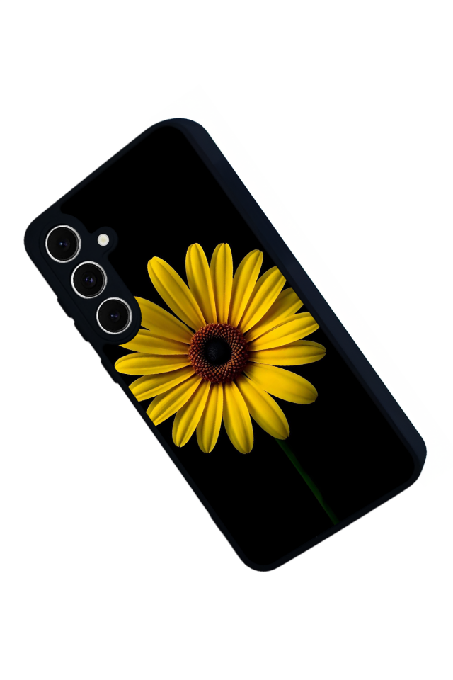 Samsung Galaxy A16 Uyumlu Papatya Tasarımlı Glossy Premium Kılıf