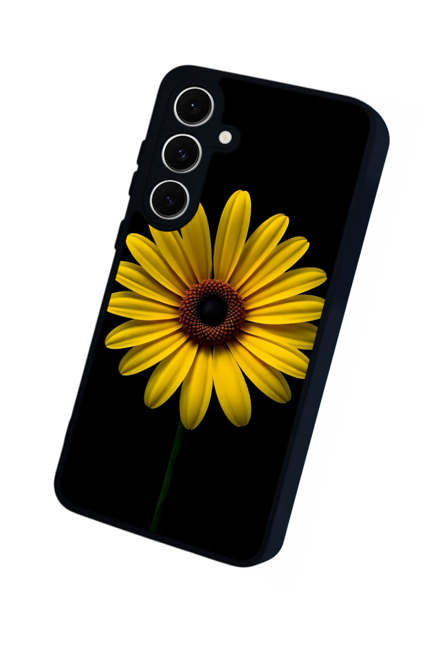 Samsung Galaxy A16 Uyumlu Papatya Tasarımlı Glossy Premium Kılıf