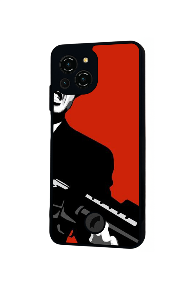 Reeder S23 Pro Max Uyumlu Scarface Tasarımlı Glossy Premium Kılıf