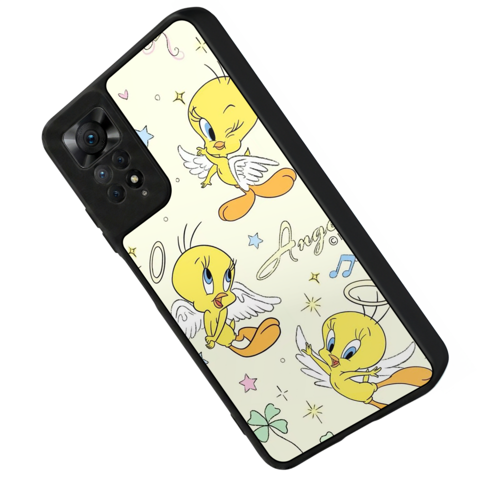Xiaomi Redmi Note 12 Pro Uyumlu Tweety Tasarımlı Glossy Premium Kılıf