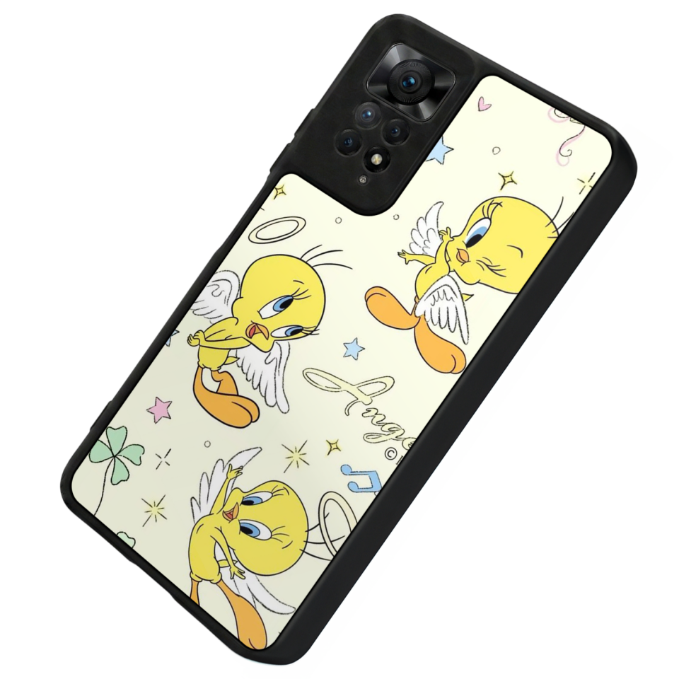Xiaomi Redmi Note 12 Pro Uyumlu Tweety Tasarımlı Glossy Premium Kılıf