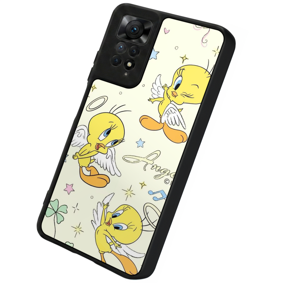 Xiaomi Redmi Note 12 Pro Uyumlu Tweety Tasarımlı Glossy Premium Kılıf