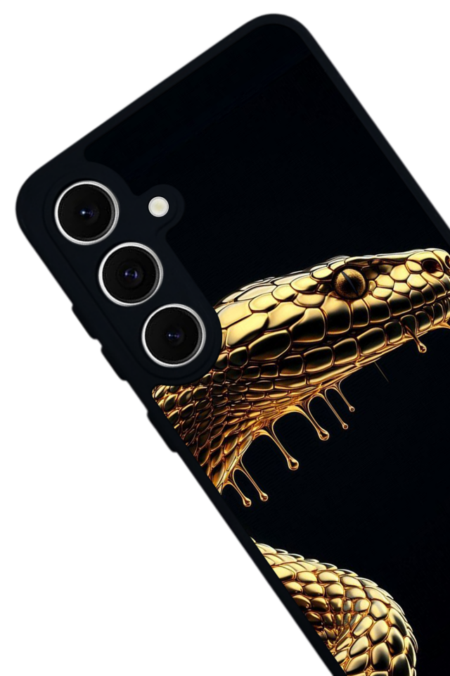 Samsung Galaxy S24 FE Uyumlu Yılan Tasarımlı Glossy Premium Kılıf