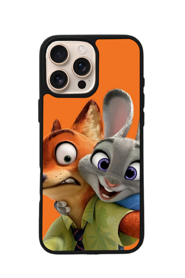 iPhone 15 Pro Max Uyumlu Zootropolis Tasarımlı Glossy Premium Kılıf