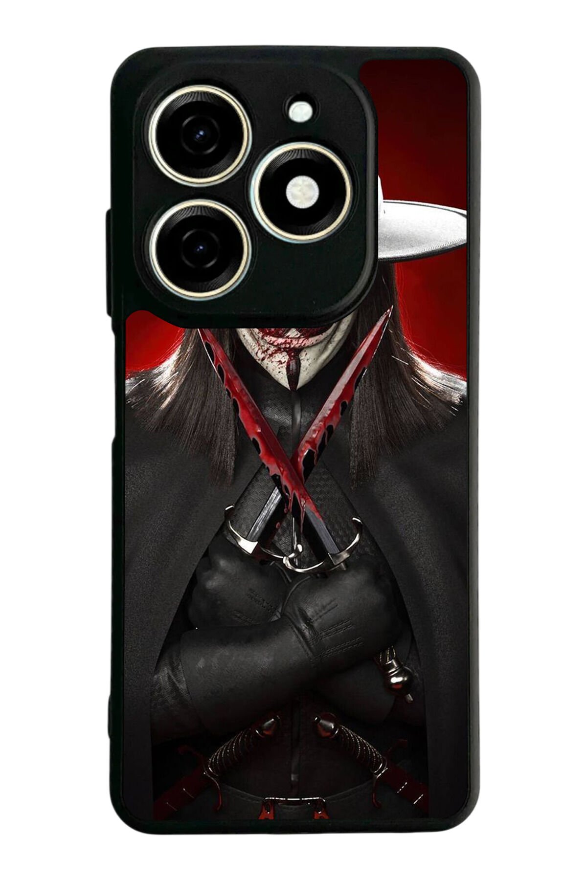 Infınıx Smart 8 Pro Uyumlu Vendetta Tasarımlı Glossy Premium Kılıf