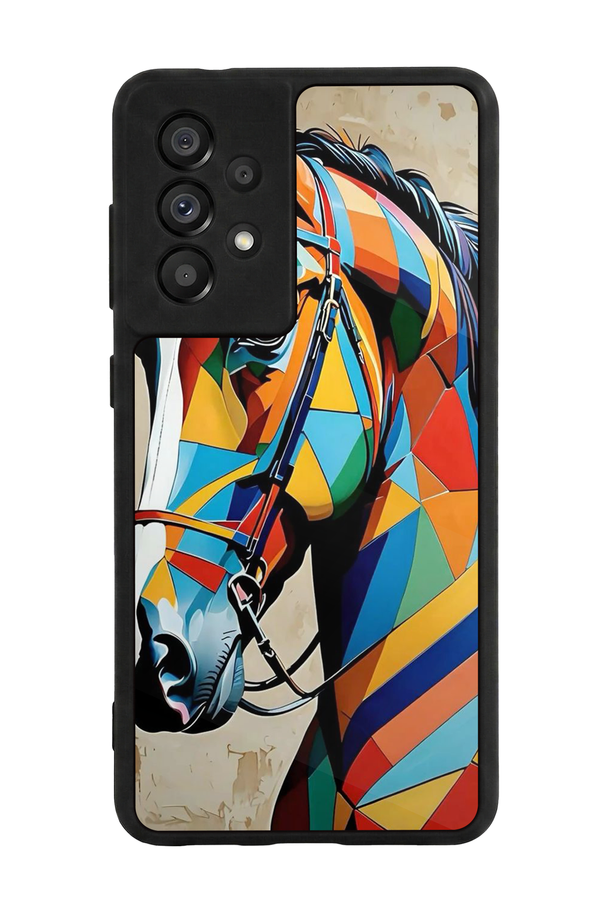 Samsung Galaxy A73 Uyumlu At Horse Tasarımlı Glossy Premium Kılıf