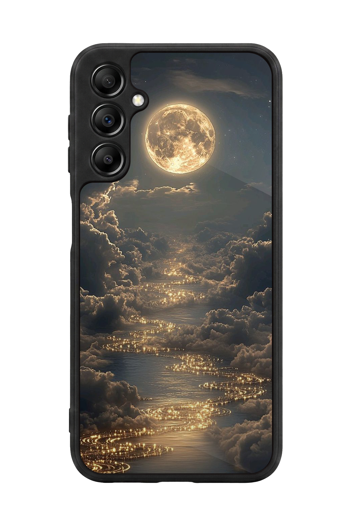 Samsung Galaxy A14 Uyumlu Ay Tasarımlı Glossy Premium Kılıf