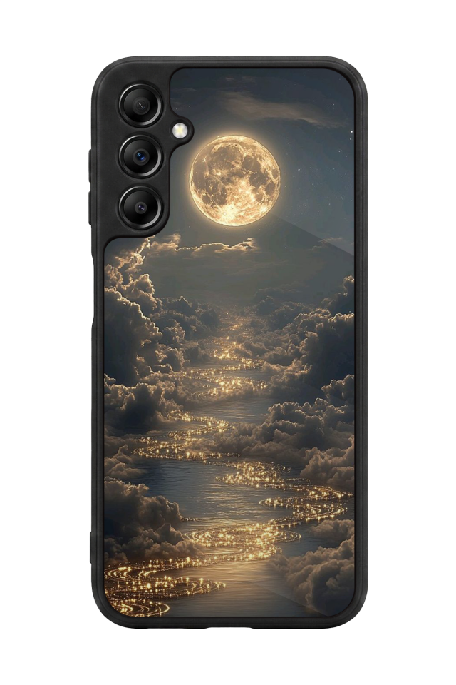 Samsung Galaxy A14 Uyumlu Ay Tasarımlı Glossy Premium Kılıf