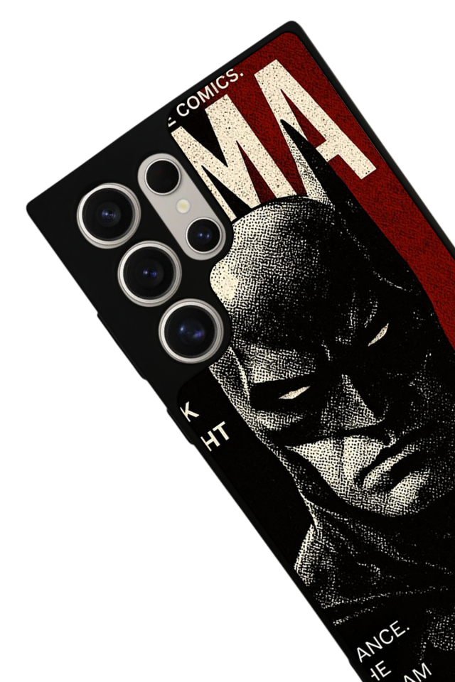 Samsung Galaxy S24 Ultra Uyumlu Batman Tasarımlı Glossy Premium Kılıf