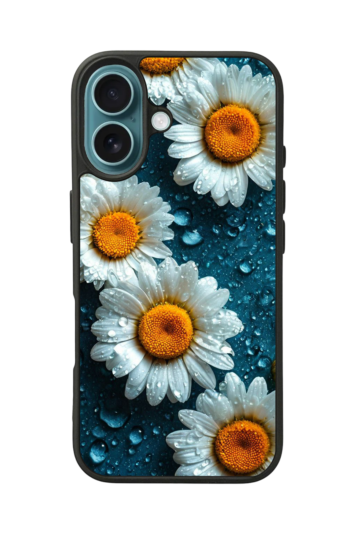 iPhone 16 Plus Uyumlu Cicek Tasarımlı Glossy Premium Kılıf