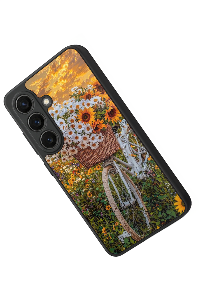 Samsung Galaxy S26 Uyumlu Cicek Tasarımlı Glossy Premium Kılıf