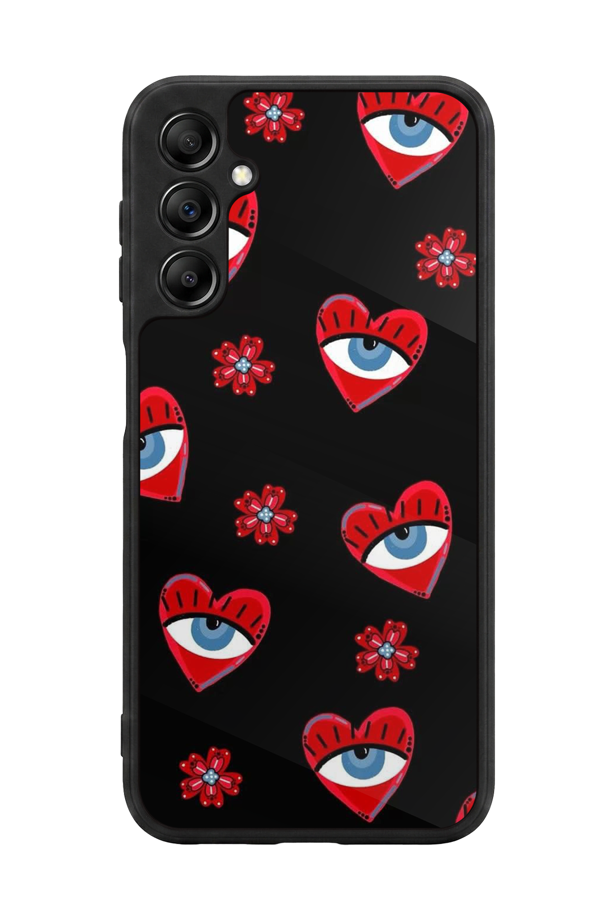 Samsung Galaxy A14 Uyumlu Göz Tasarımlı Glossy Premium Kılıf