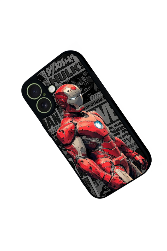 iPhone 17 Uyumlu Iron Man ( Demir Adam ) Tasarımlı Glossy Premium Kılıf